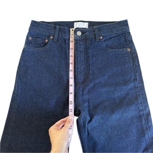 Revolve Boyish The Mikey La Strata Rinse High Rise Wide Leg Jeans Size 27 - Picture 5 of 9